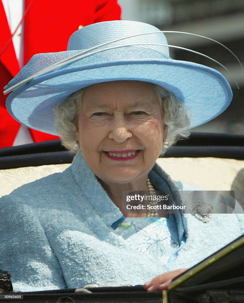 Britain's Queen Elizabeth II attends the second day of Royal Ascot at ...