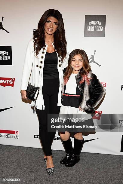 Teresa Giudice and Milania Giudice attend Rookie USA Presents Kids Rock! - Front Row & Backstage - Fall 2016 New York Fashion Week: The Shows at The...