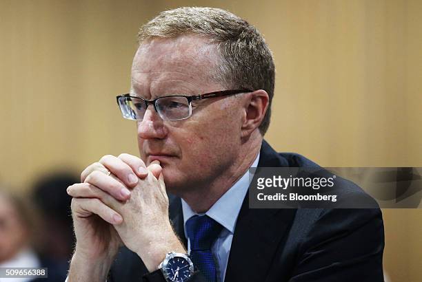 Philip Lowe, deputy governor of the Reserve Bank of Australia, attends a hearing before the House of Representatives economics committee in Sydney,...