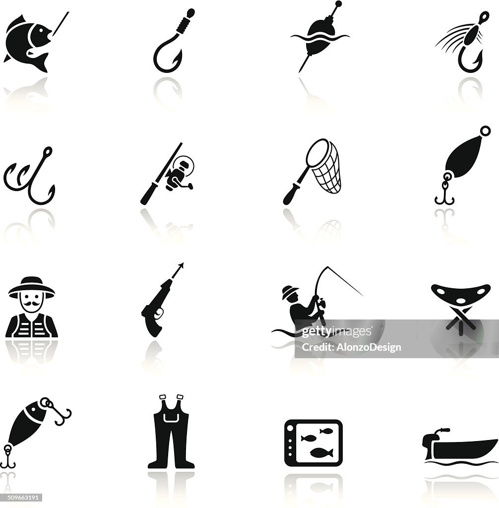 Fishing Icon Set