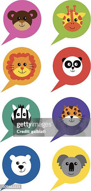 animals speech bubbles 2 - koala stock illustrations