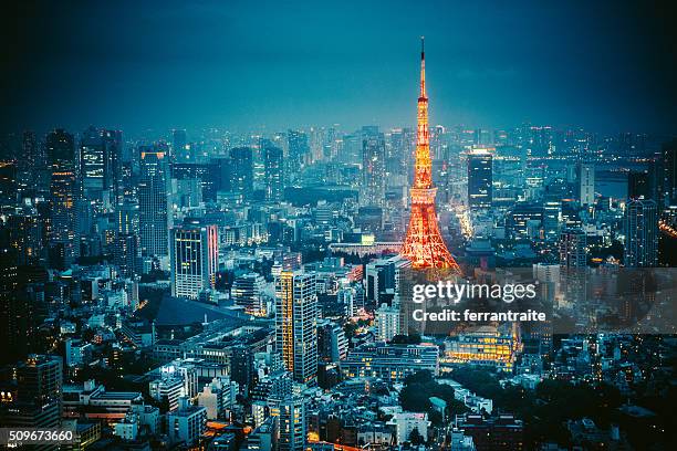 東京タワー日本 - 六本木ヒルズ ストックフォトと画像