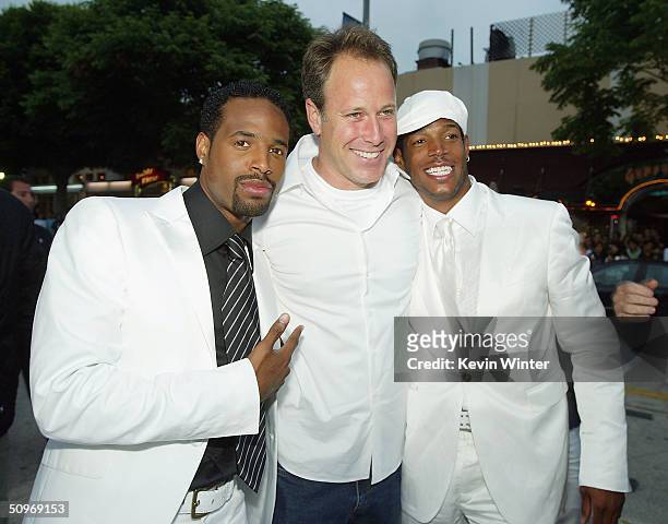 Actor Shawn Wayans , Revolution's Todd Garner, actor Marlon Wayans arrive at the premiere of Revolution Studio's and Columbia Picture's "White...