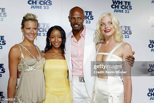 Actors Brittany Daniel, Faune Chambers, director Keenen Ivory Wayans and actress Jaime King pose at the premiere of Revolution Studio's and Columbia...