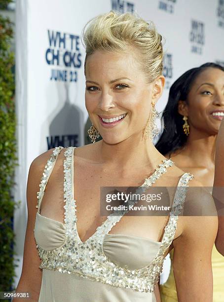 Actress Brittany Daniel arrives at the premiere of Revolution Studio's and Columbia Picture's "White Chicks" at the Village Theatre on June 16, 2004...