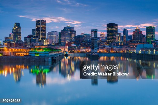 Canada, Quebec, skyline and Old Port
