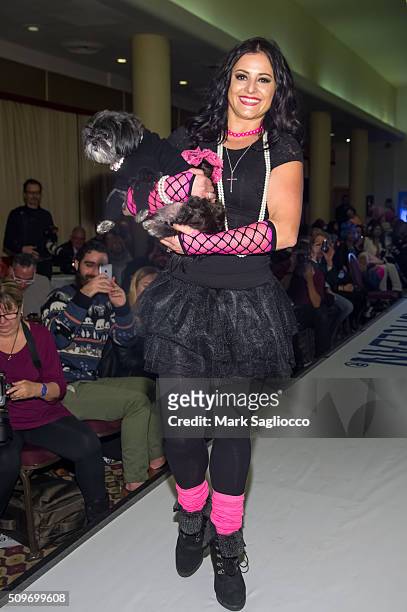 Olympic Gymnast Gold Medalist Dominique Moceanu attends the 12th Annual NY Pet Fashion Show at Hotel Pennsylvania on February 11, 2016 in New York...