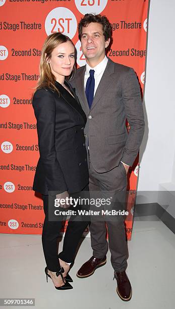 Diane Kruger and Joshua Jackson attend the Off-Broadway Opening After Party for 'Smart People' at the Four at Yotel on February 11, 2016 in New York...