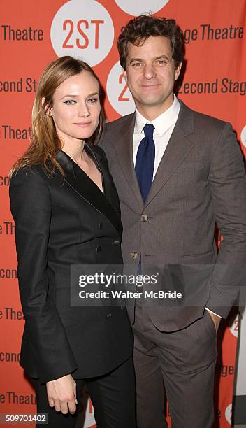 Diane Kruger and Joshua Jackson attend the Off-Broadway Opening After Party for 'Smart People' at the Four at Yotel on February 11, 2016 in New York...