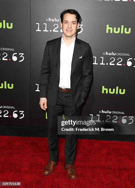 Actor T. R. Knight attends the Premiere of Hulu's "11.22.63" at the Regency Bruin Theatre on February 11, 2016 in Los Angeles, California.