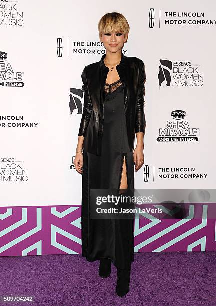 Zendaya attends the ESSENCE 7th annual Black Women In Music event at Avalon Hollywood on February 11, 2016 in Los Angeles, California.