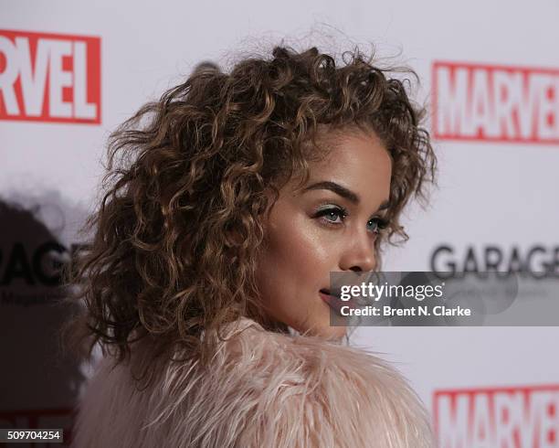 Fashion model Jasmine Sanders attends the Marvel cover release event with Garage Magazine on February 11, 2016 in New York City.