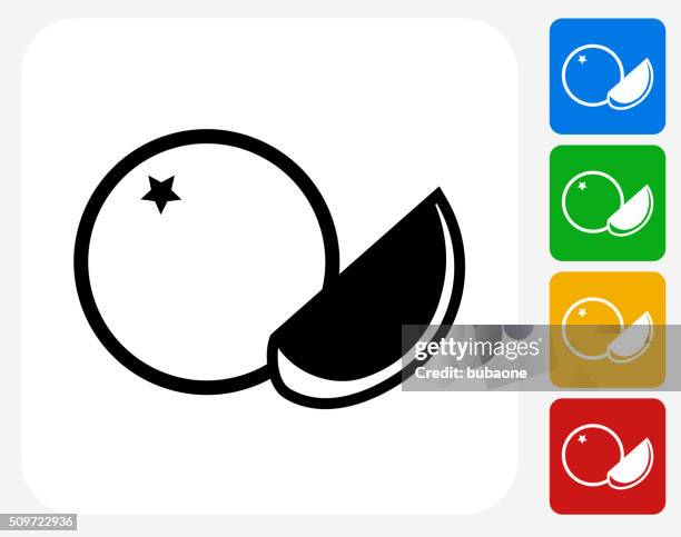 fruit icon flat graphic design - grapefruit isolated stock illustrations