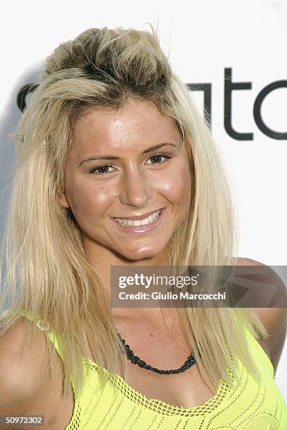 Anastasia Ashley attends The Surfrider Foundation's 20th Anniversary Gala at Sony Pictures Studios, on June 17, 2004 in Culver City, California.