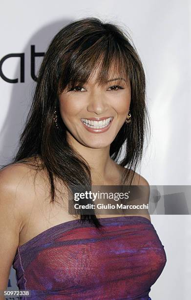 Kelly Hu attends The Surfrider Foundation's 20th Anniversary Gala at Sony Pictures Studios on June 17, 2004 in Culver City, California.