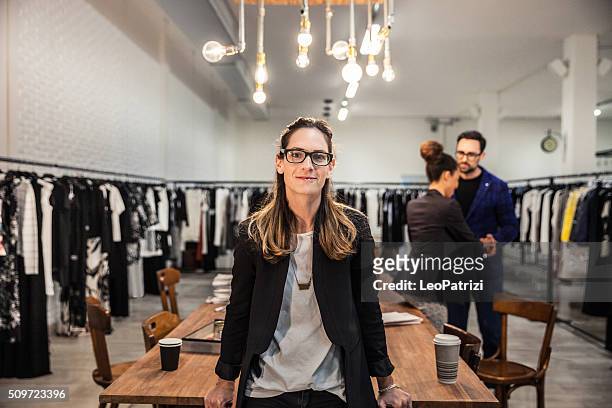new business employee of a clothing store - shop owner bildbanksfoton och bilder