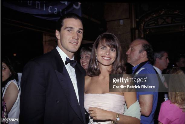 JO BAILEY AND HUSBAND STEPHEN SILVAGNI AT PEOPLE'S CHOICE AWARDS. .
