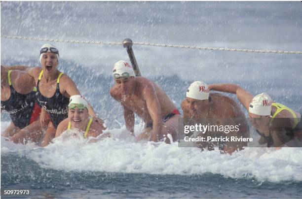 SUSIE MARONEY WITH HER FAMILY IN SYDNEY. .