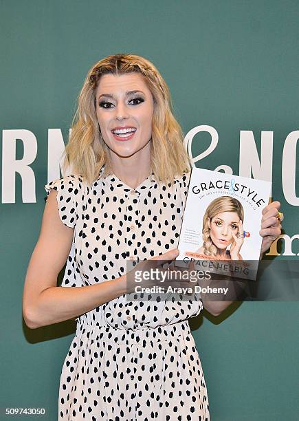 Grace Helbig Book signs her new book, "Grace And Style: The Art Of Pretending You Have It" at Barnes & Noble at The Grove on February 11, 2016 in Los...