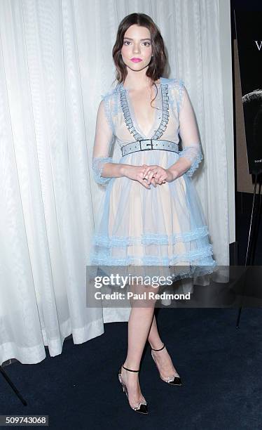 Actress Anya Taylor-Joy arrives at the premiere of A24's "The Witch" at ArcLight Cinemas on February 11, 2016 in Hollywood, California.