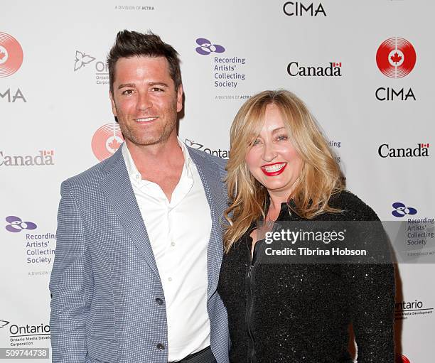 Yannick Bisson and Chantal Craig attend Canada's Grammy Night at Raleigh Studios on February 11, 2016 in Los Angeles, California.