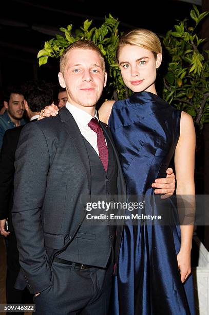 Actor Daniel Webber and actress Lucy Fry attend the after party for the Hulu Original '11.22.63' premiere at Regency Bruin Theatre on February 11,...