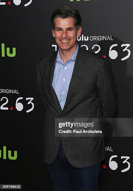 Hulu CEO Mike Hopkins attends the premiere of Hulu's new series "11.22.63" at Regency Bruin Theatre on February 11, 2016 in Los Angeles, California.