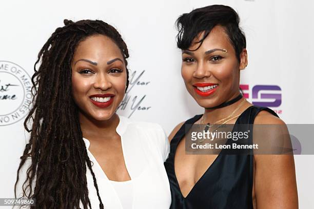 Actress Meagan Good and La'Myia Good attended the La'Myia Good Hosts 1st Femme Fragrance Launch on February 11, 2016 in Hollywood, California.