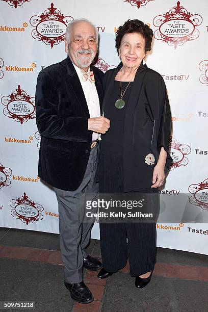 Narsai David and Venus David arrive at the 7th Annual Taste Awards at the Castro Theatre on February 11, 2016 in San Francisco, California.
