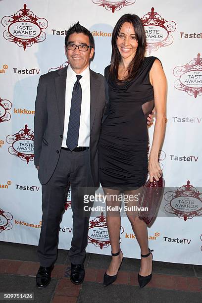 Rob Inouye and Marisa Churchill arrive at the 7th Annual Taste Awards at the Castro Theatre on February 11, 2016 in San Francisco, California.