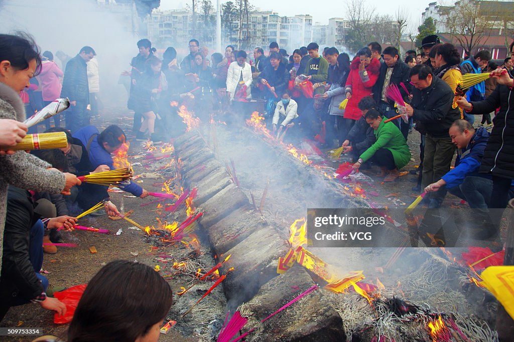 Chinese People Celebrate The Year Of Monkey