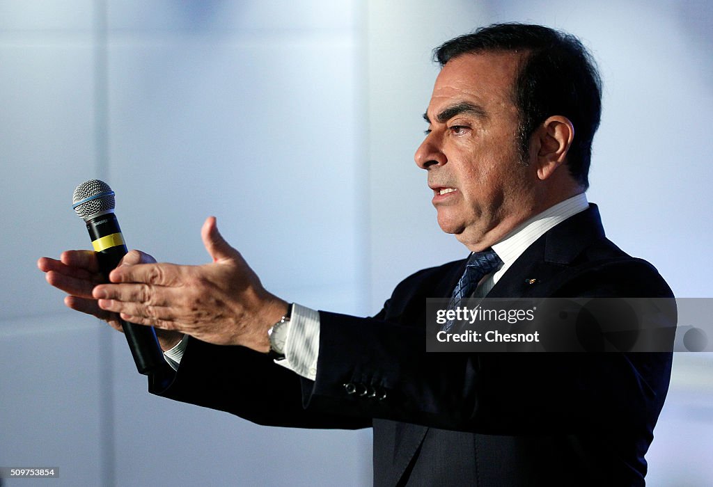 CEO of Renault Group,  Carlos Ghosn Announces Financial Results For 2015