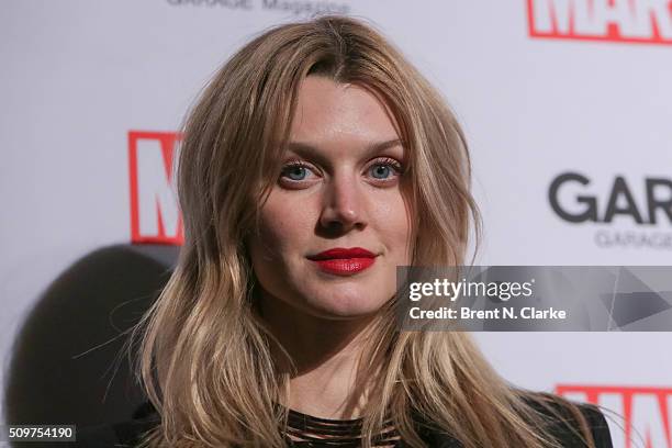 Fashion model Jayne Moore attends the Marvel cover release event with Garage Magazine on February 11, 2016 in New York City.