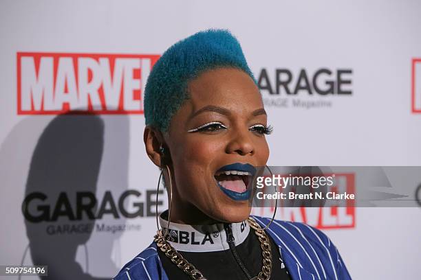 Sharaya J attends the Marvel cover release event with Garage Magazine on February 11, 2016 in New York City.