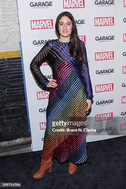 Arden Wohl attends the Marvel cover release event with Garage Magazine on February 11, 2016 in New York City.