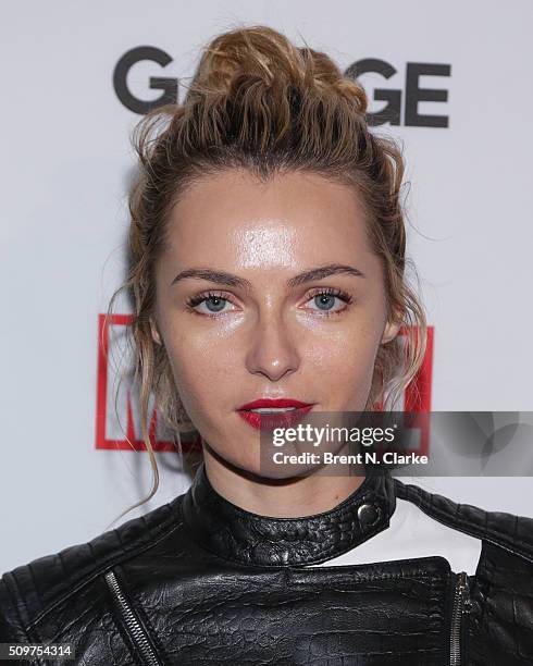 Fashion model Valentina Zelyaeva attends the Marvel cover release event with Garage Magazine on February 11, 2016 in New York City.