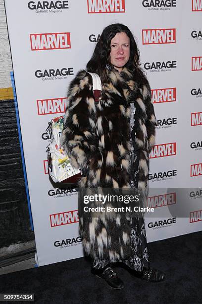 Katie Grand attends the Marvel cover release event with Garage Magazine on February 11, 2016 in New York City.