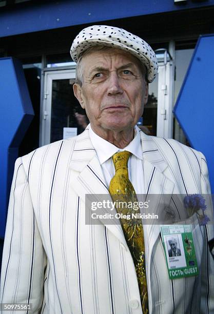 Russian poet Yevgeny Evtushenko during the opening ceremony of the XXVI Moscow International Film Festival at Russia's Cinema Hall June 18, 2004 in...