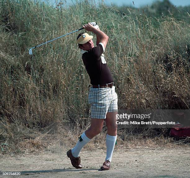 Brian Barnes of Scotland in action during the British Open Golf Championship at the Royal Birkdale Golf Club in Southport, circa July 1976.