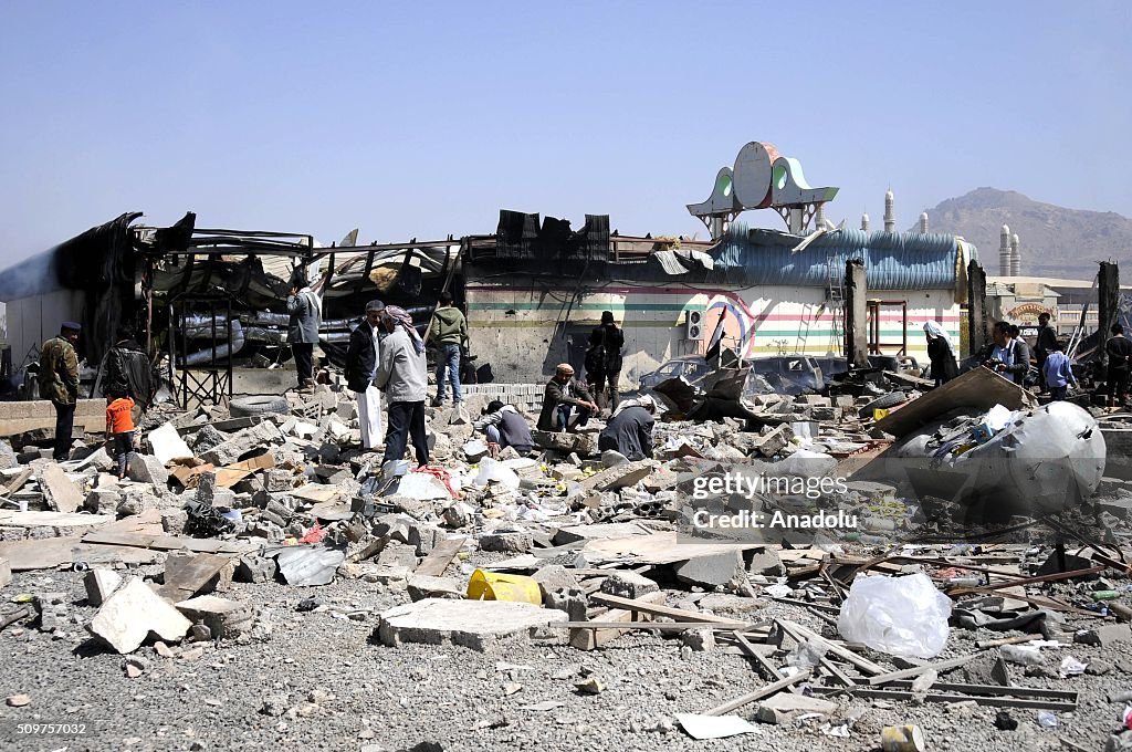 Saudi-led coalition carry out airstrikes in Yemen