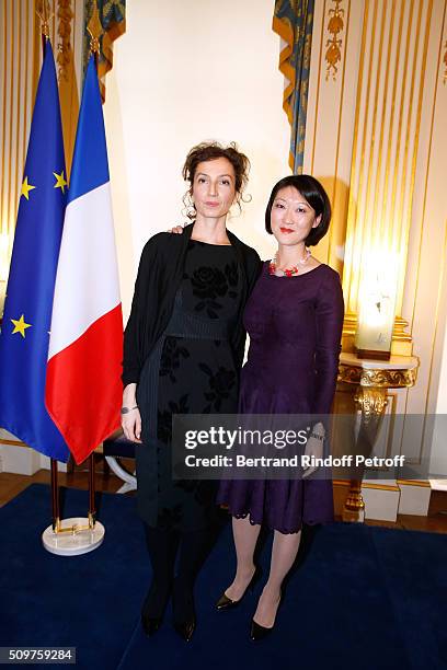 Audrey Azoulay Newly Appointed French Minister of Culture and Communication instead of Fleur Pellerin at Minister of Culture on February 12, 2016 in...