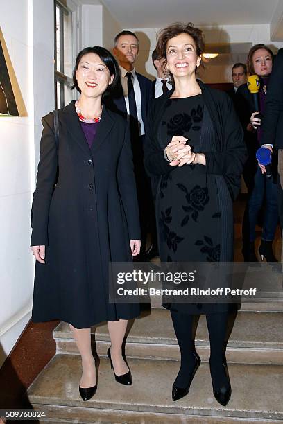 Audrey Azoulay Newly Appointed French Minister of Culture and Communication instead of Fleur Pellerin at Minister of Culture on February 12, 2016 in...