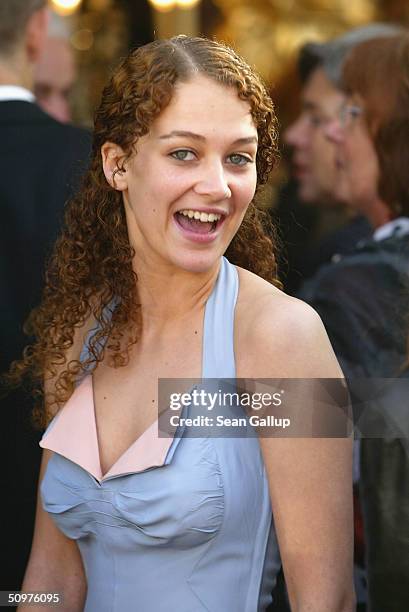 Oona Devi Liebich attends the German Film Awards at the Tempodrom on June 18, 2004 in Berlin, Germany.