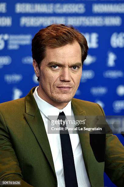 Actor Michael Shannon attends the 'Midnight Special' press conference during the 66th Berlinale International Film Festival Berlin at Grand Hyatt...
