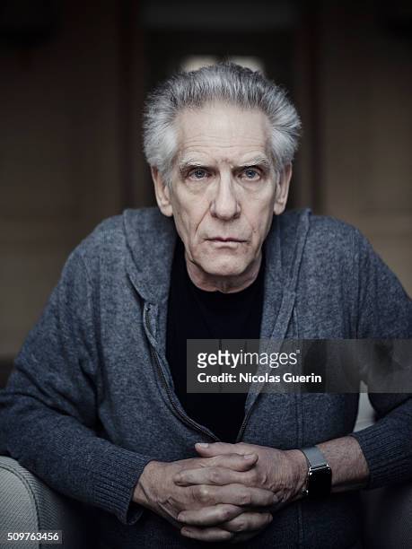 Director David Cronenberg is photographed for Self Assignment on January 7, 2016 in Paris, France.