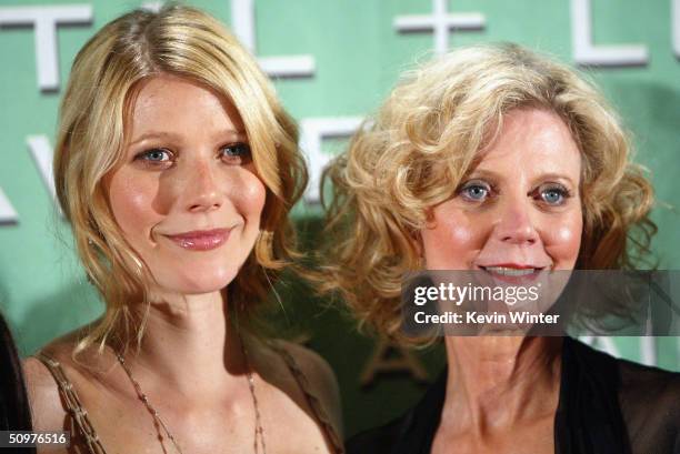 Actress Gwyneth Paltrow and her mother actress Blythe Danner pose at the 2004 Crystal & Lucy Awards - "A Family Affair: Women in Film Celebrates The...