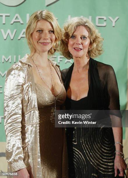 Actress Gwyneth Paltrow and her mother actress Blythe Danner pose at the 2004 Crystal & Lucy Awards - "A Family Affair: Women in Film Celebrates The...