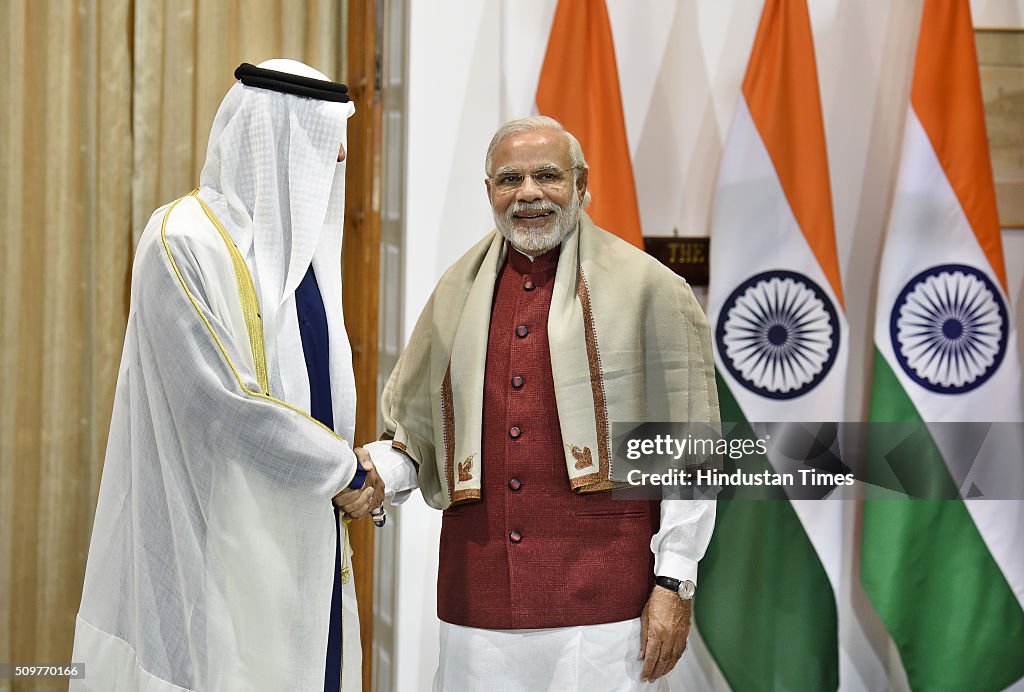 Meeting Of Prime Minister Narendra Modi With Abu Dhabi Crown Prince Sheikh Mohammed Bin Zayed al-Nahyan