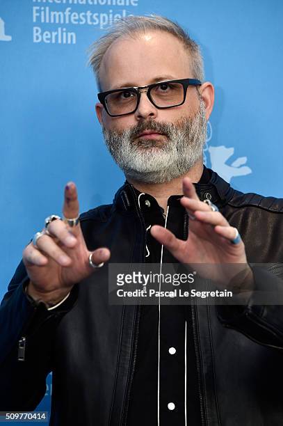 Director Denis Cote attends the 'Boris without Beatrice' photo call during the 66th Berlinale International Film Festival Berlin at Grand Hyatt Hotel...
