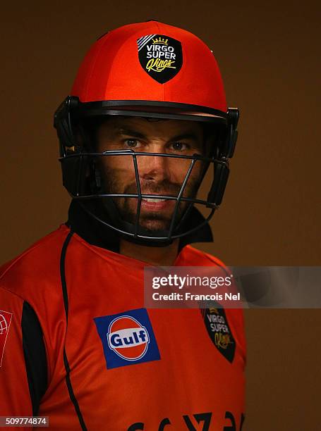 Neil McKenzie of Virgo Super Kings prepares to bat during the Oxigen Masters Champions League Semi Final match between Leo Lions and Virgo Super...